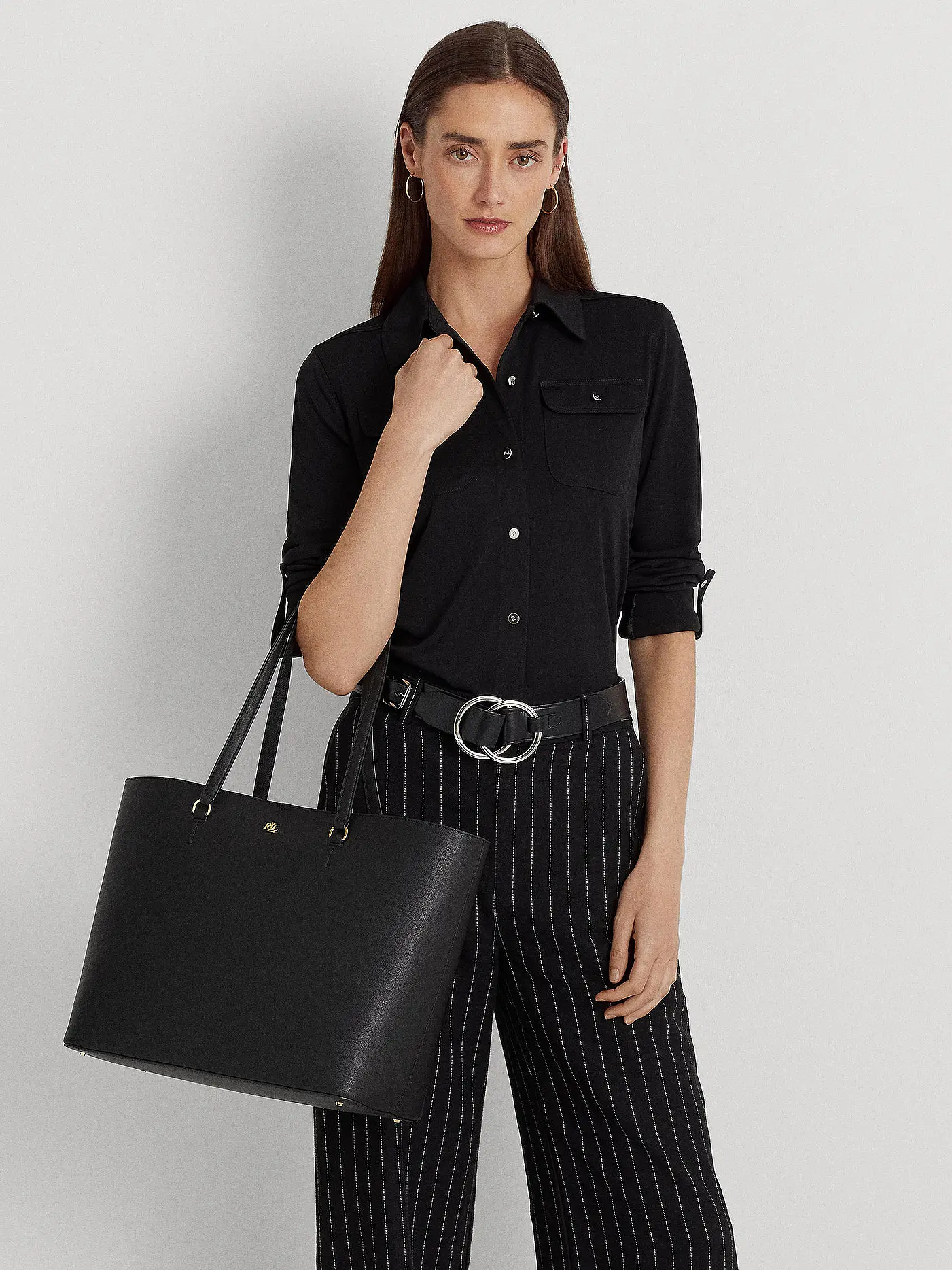 LAUREN RALPH LAUREN | Ledertasche - Shopper KARLY TOTE Large | 